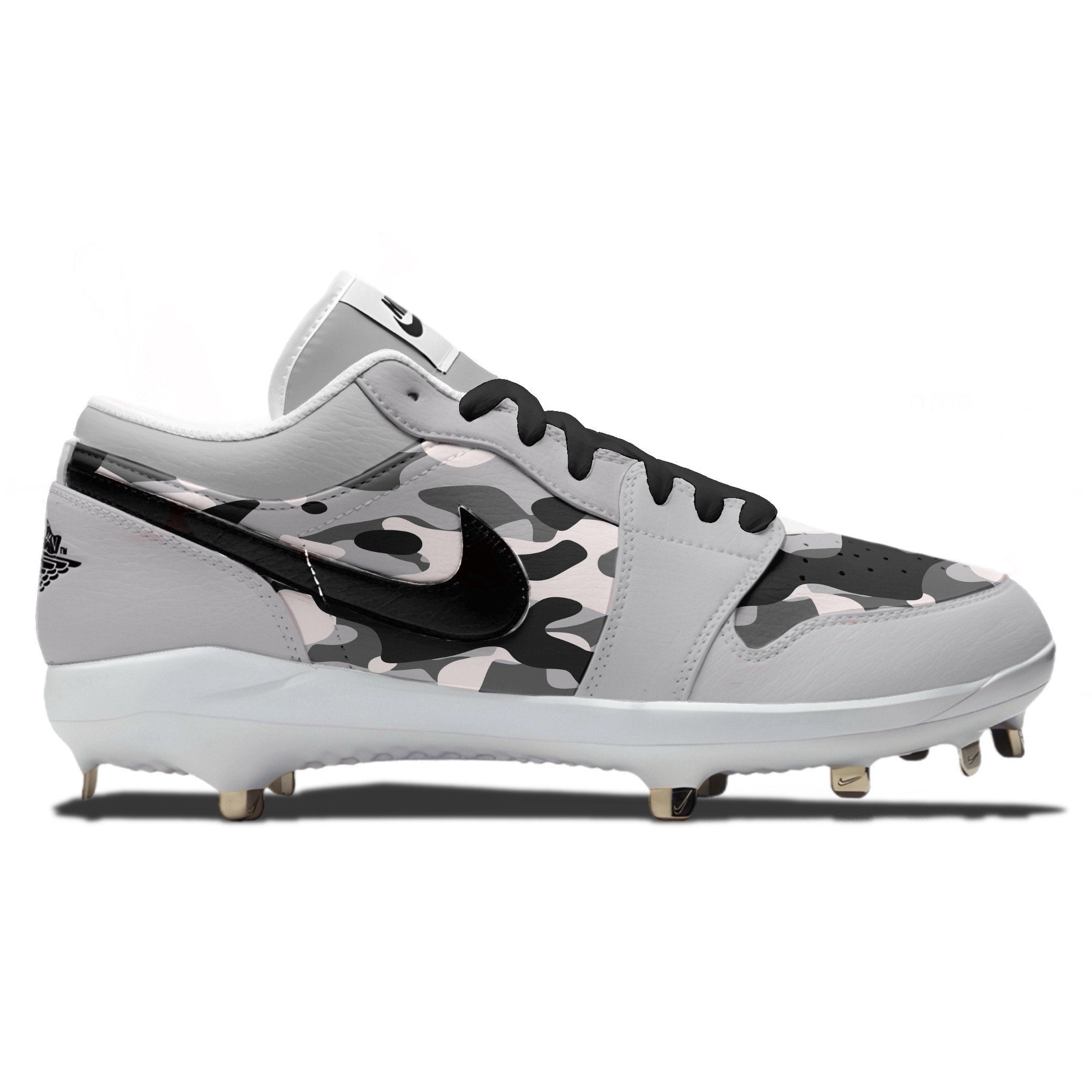 "Wolf Grey Camouflage" Jordan 1 Retro Cleats