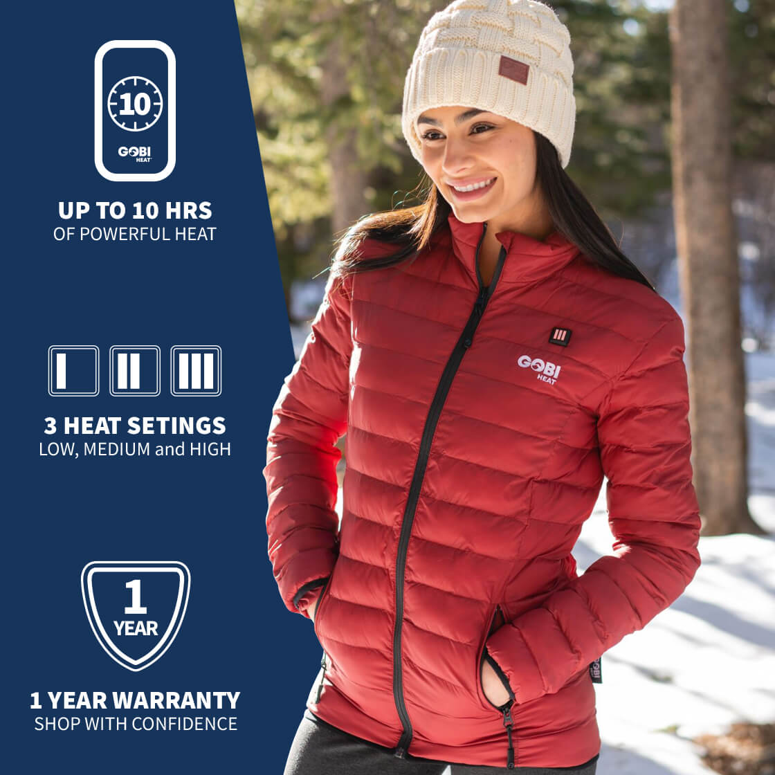 Wolf Womens Heated Jacket - Gobi Heat