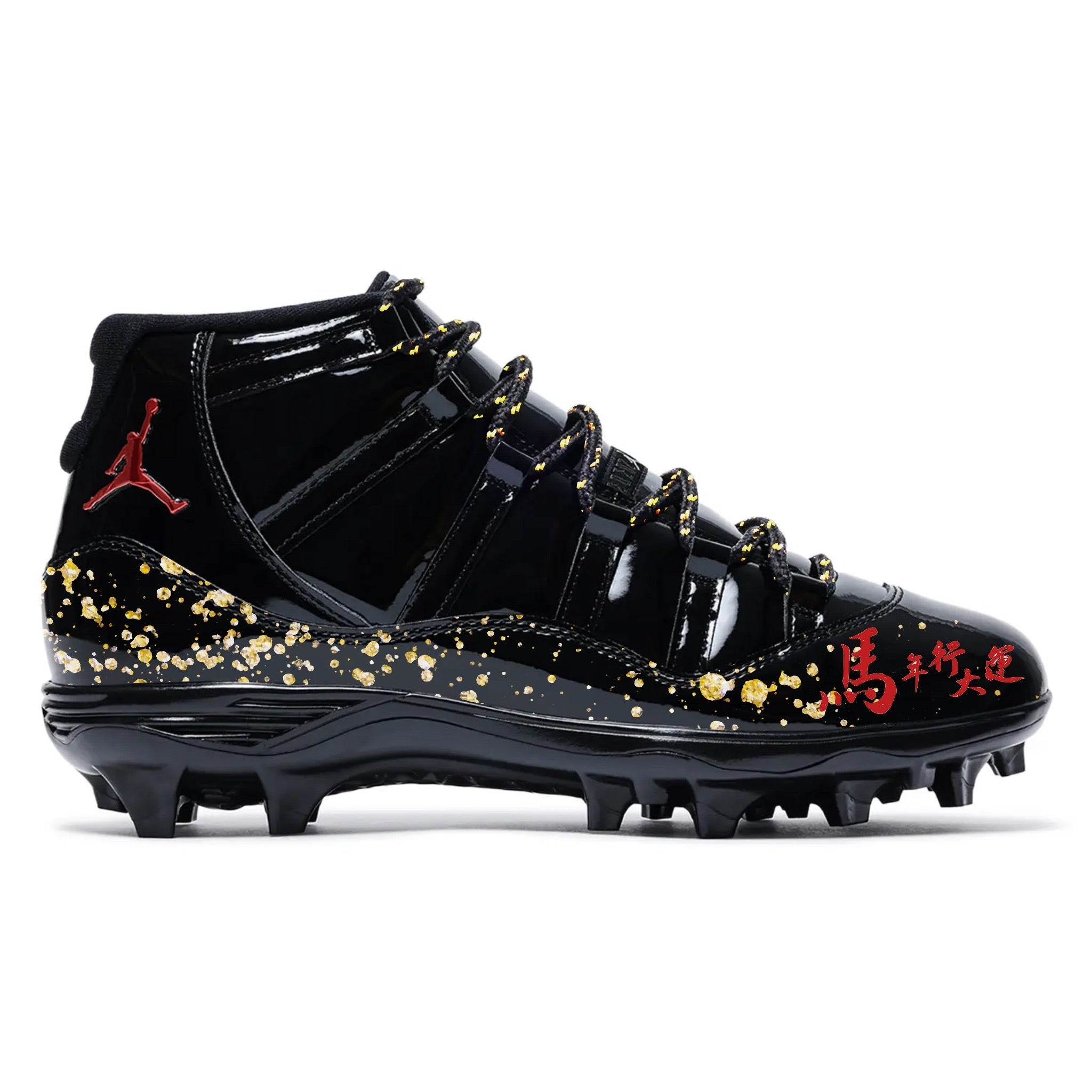 "Year of the Horse" Jordan 11 Retro TD Football Cleats