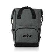 New York Jets On The Go Roll-Top Backpack Cooler