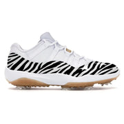 "Zebra" Jordan 11 Retro Low Golf Shoes